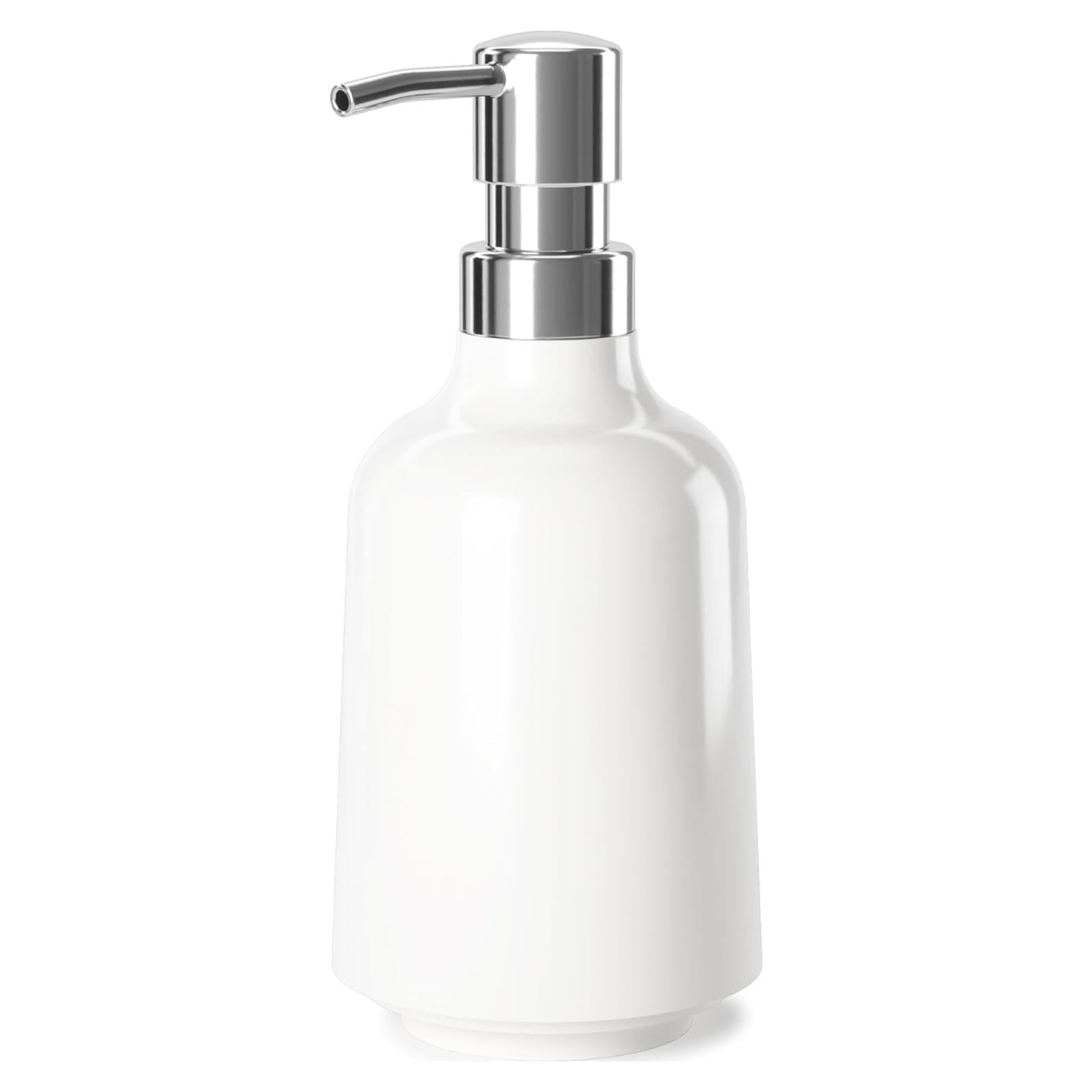 Dispensador de Jabón Líquido Umbra Step Blanco 384 ml