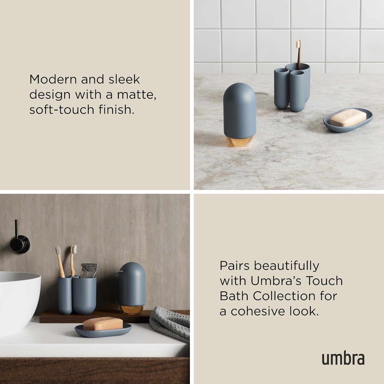 Dispensador de Jabón Umbra Touch Azul Pizarra 236 mL