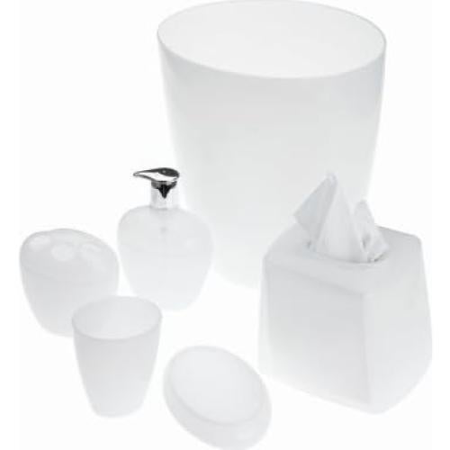 Jabonera de Acrílico Blanca Umbra Lotus 17.78x10.16 cm