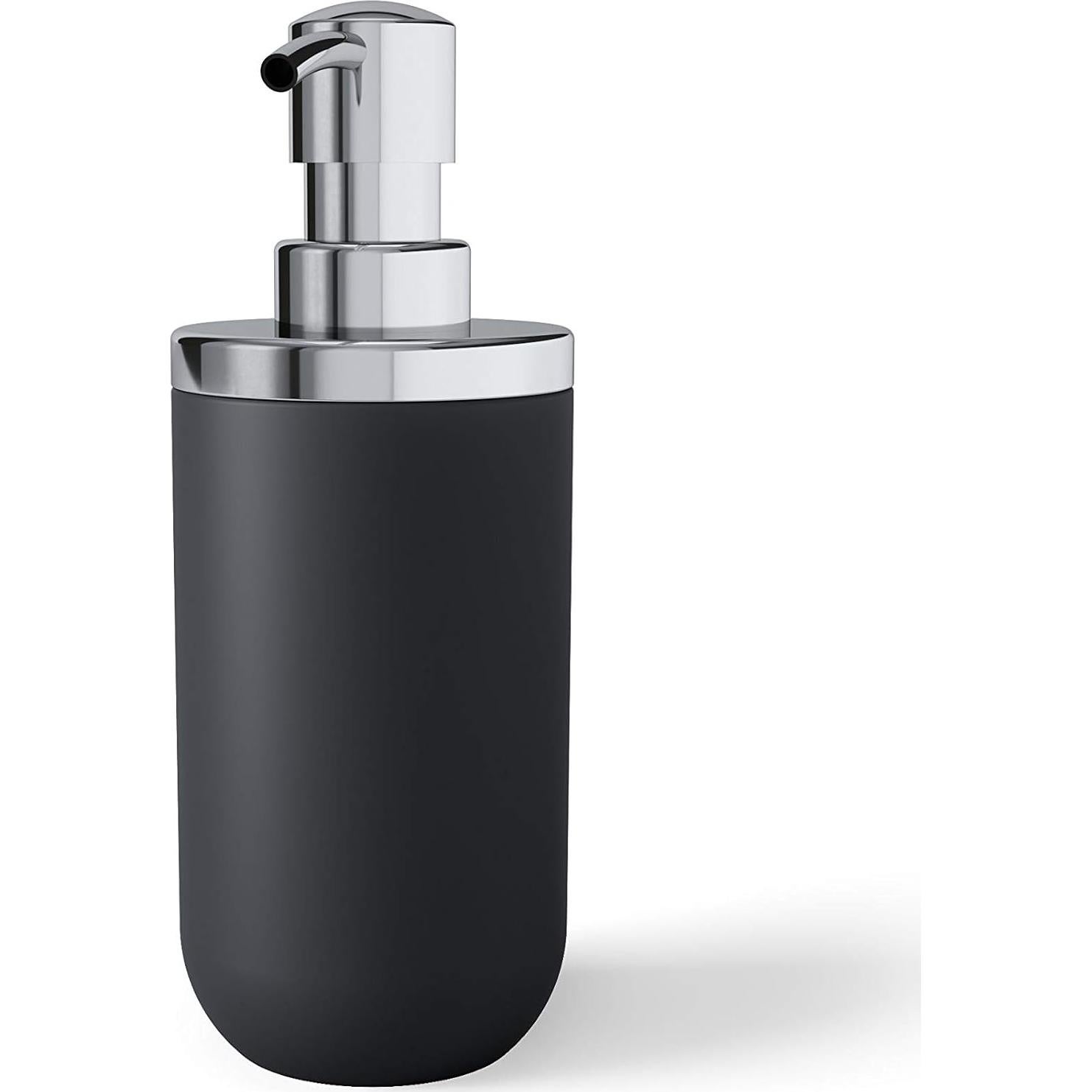 Dispensador de Jabón Umbra Junip 560ml Resina Cromo/Negro - 2 Unidades