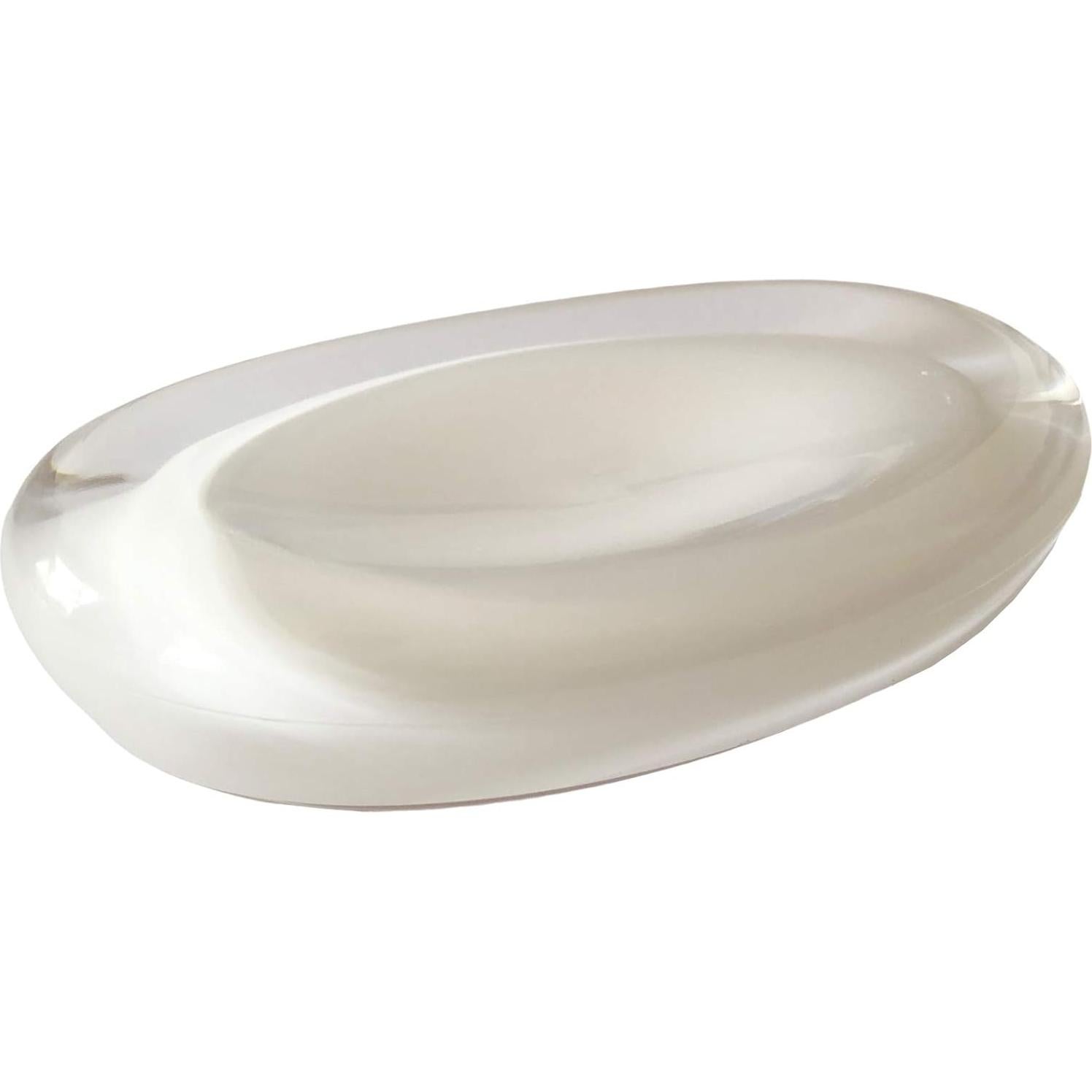 Plato de Jabón Umbra Gloss Blanco Acrílico Ovalado 15x10 cm