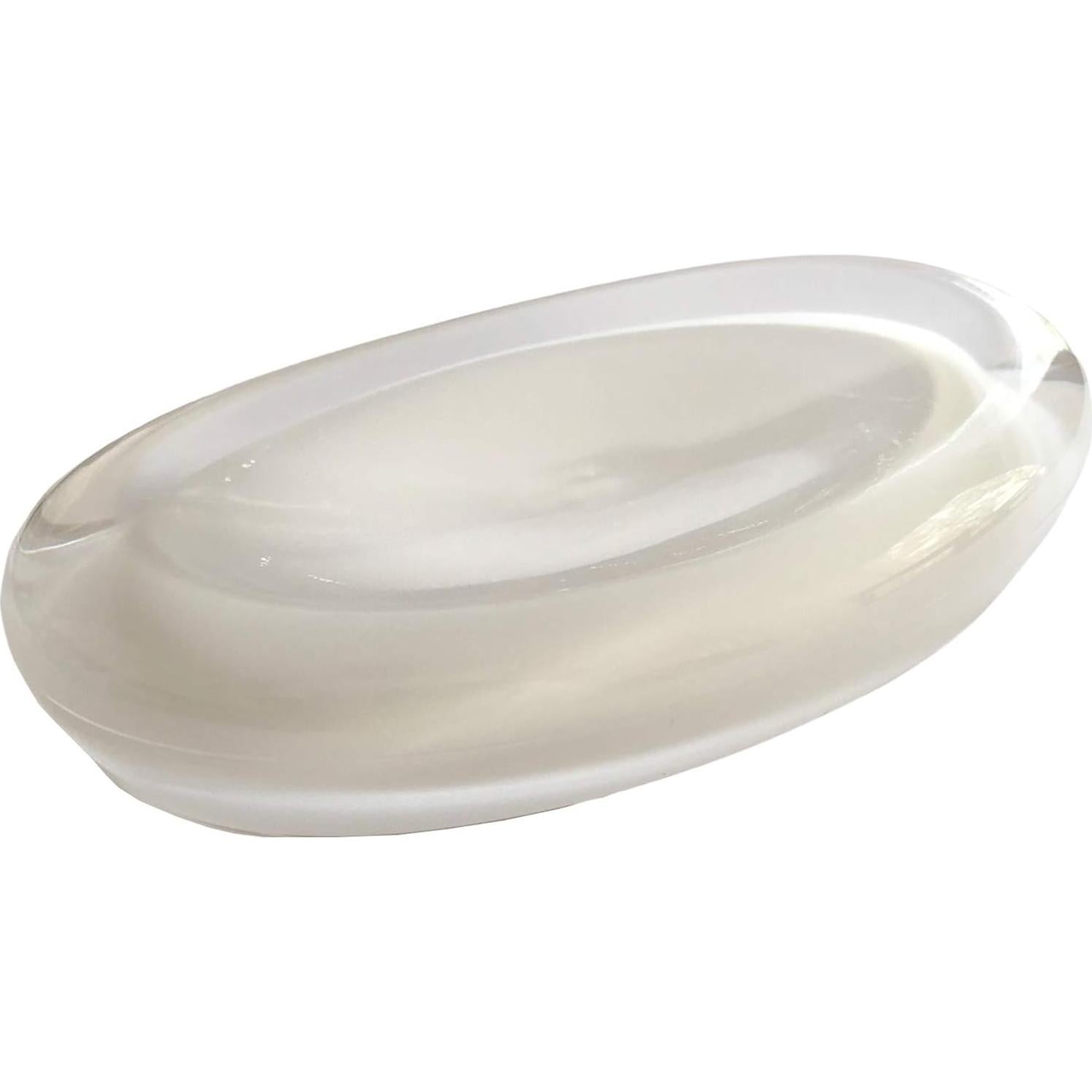 Plato de Jabón Umbra Gloss Blanco Acrílico Ovalado 15x10 cm