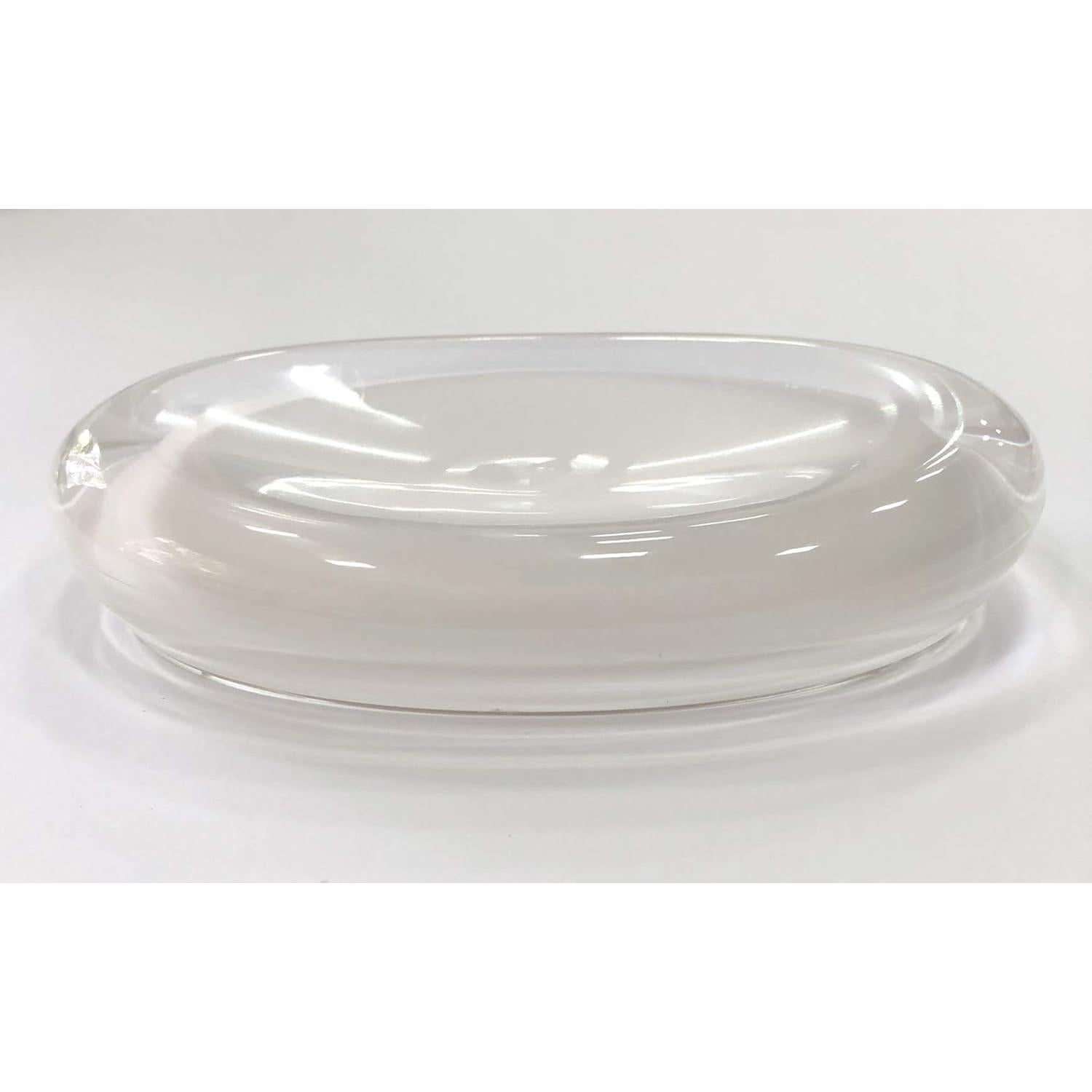 Plato de Jabón Umbra Gloss Blanco Acrílico Ovalado 15x10 cm