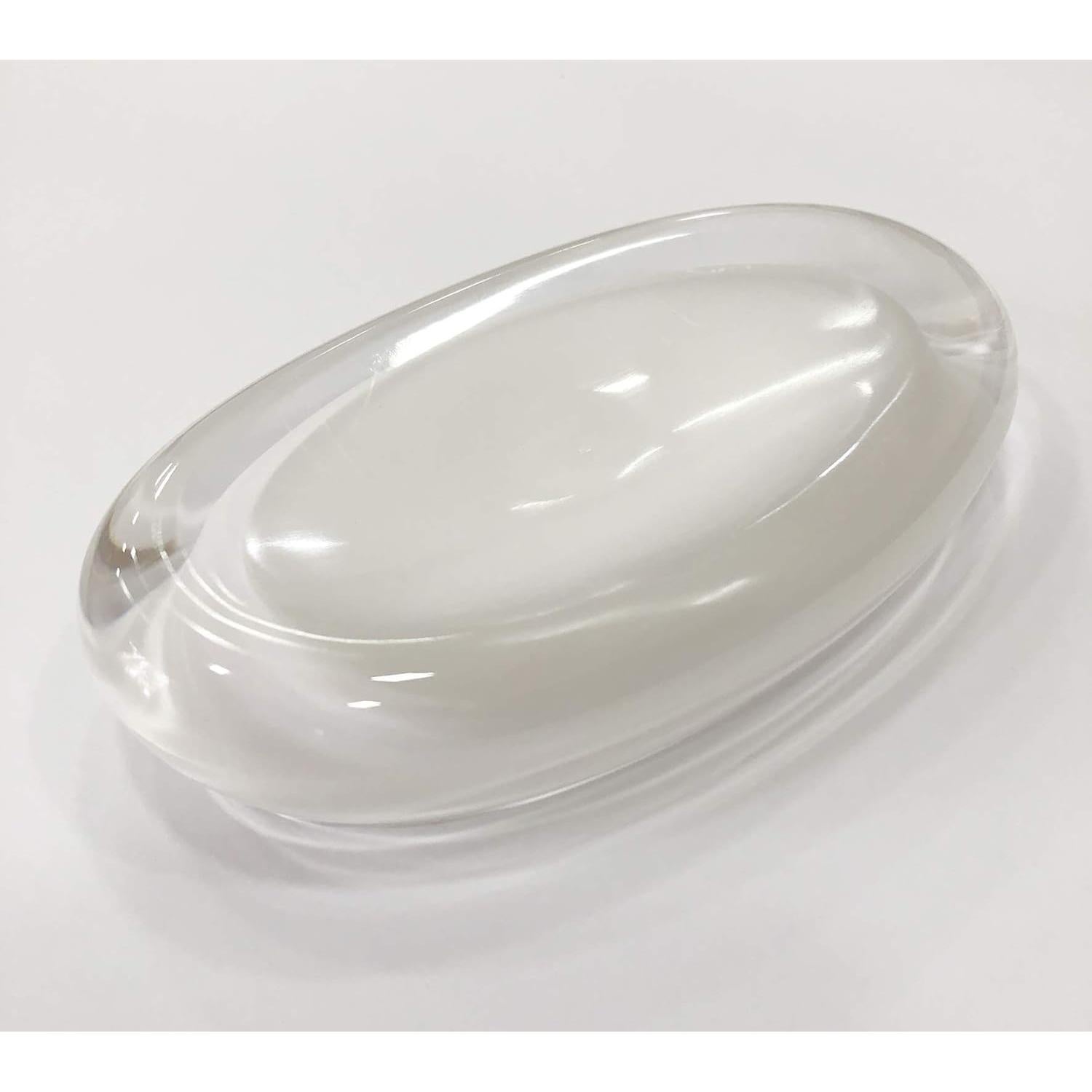 Plato de Jabón Umbra Gloss Blanco Acrílico Ovalado 15x10 cm