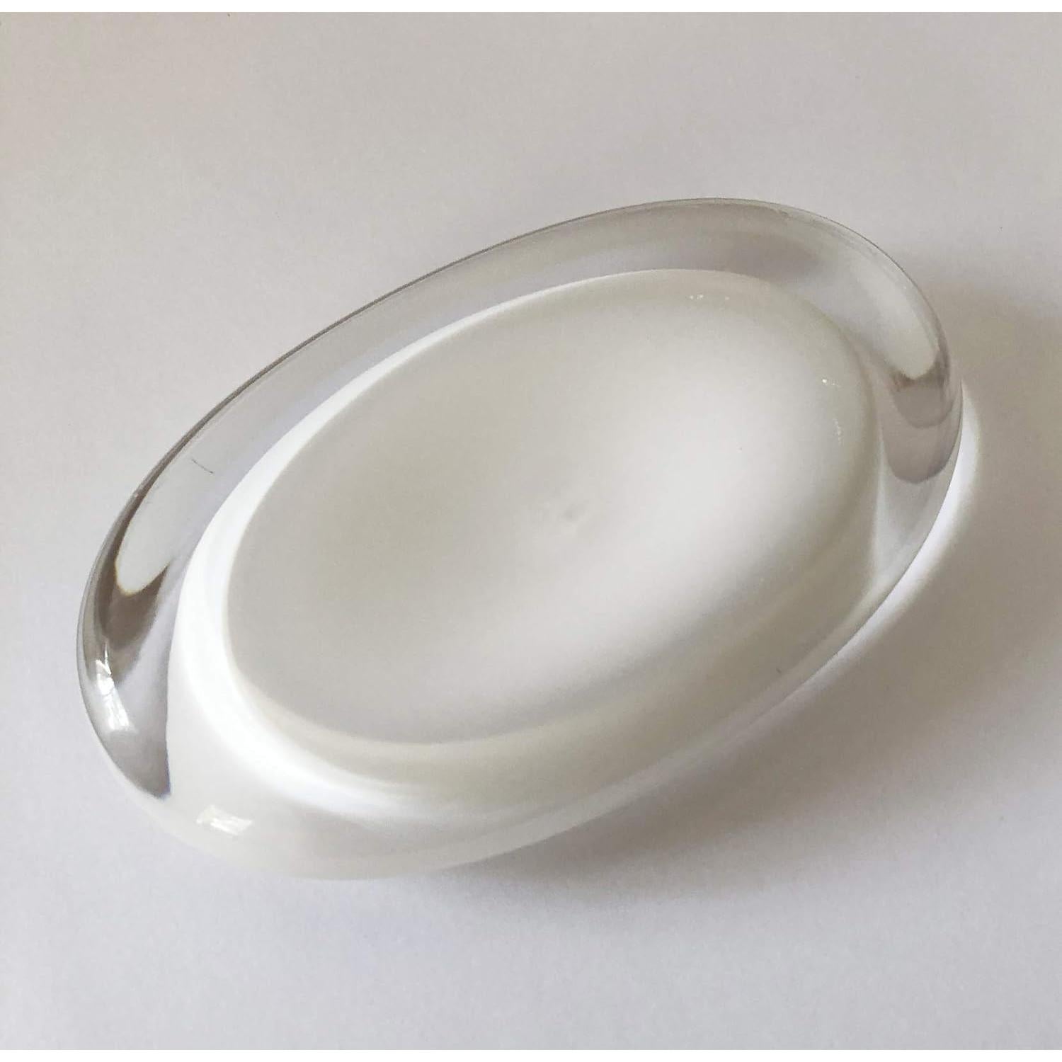 Plato de Jabón Umbra Gloss Blanco Acrílico Ovalado 15x10 cm