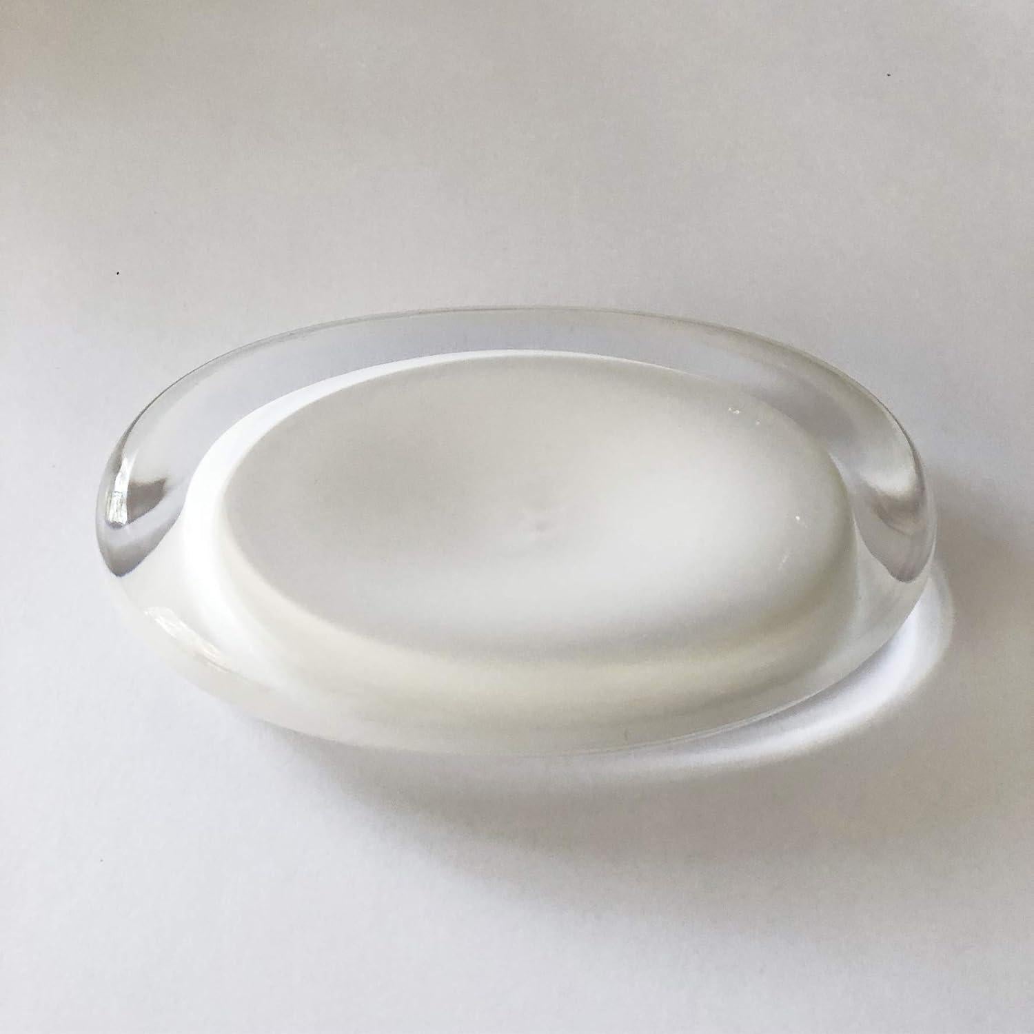 Plato de Jabón Umbra Gloss Blanco Acrílico Ovalado 15x10 cm