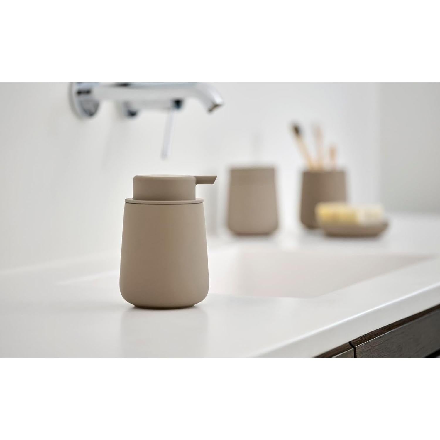 Dispensador de Jabón Zone Denmark UME Taupe 0.25L