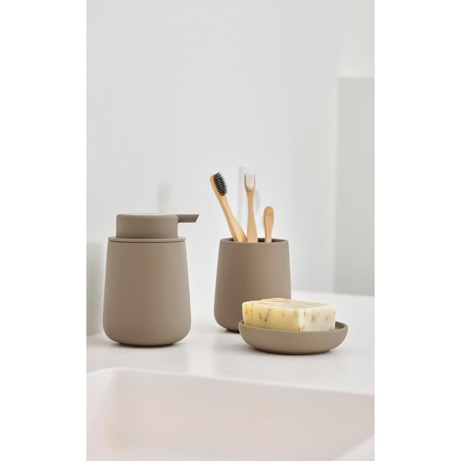 Dispensador de Jabón Zone Denmark UME Taupe 0.25L