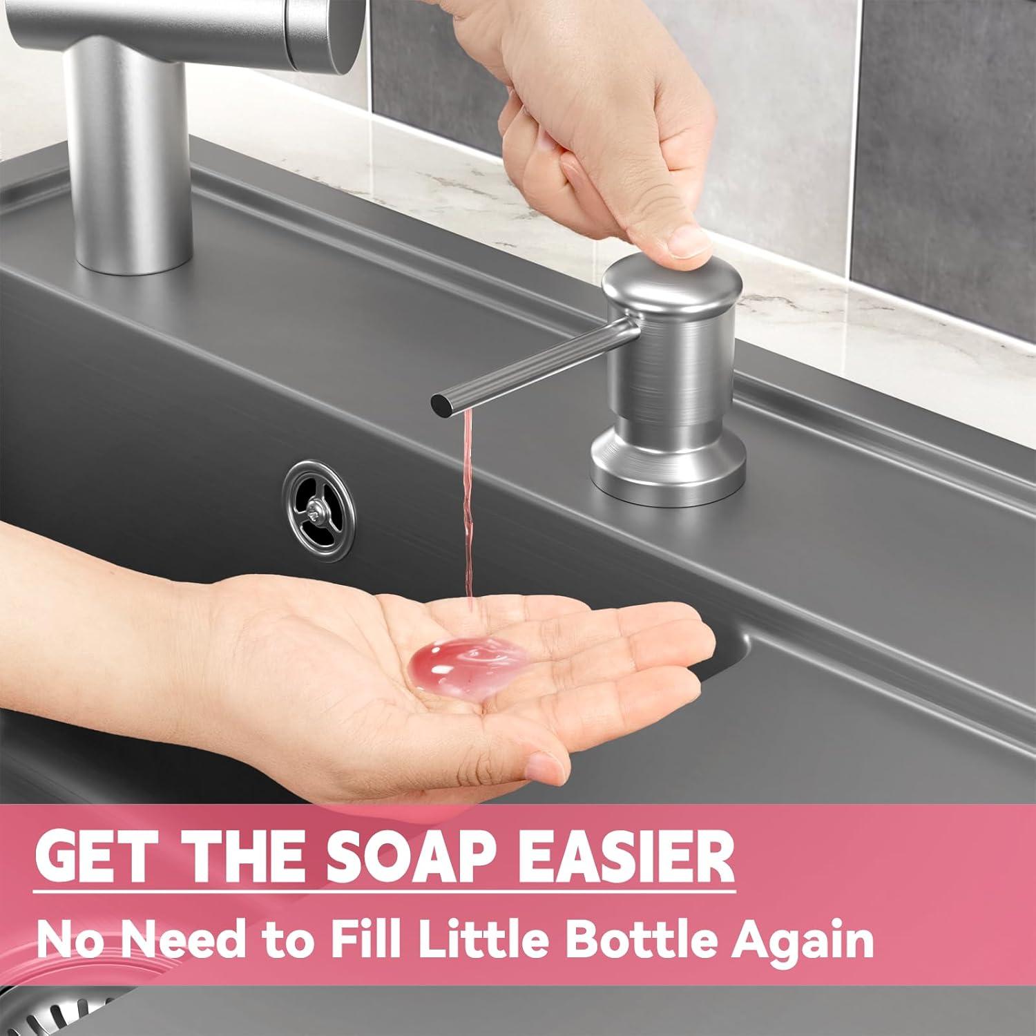 Dispensador de Jabón OHiHi para Fregadero con Tubo 119.38 cm