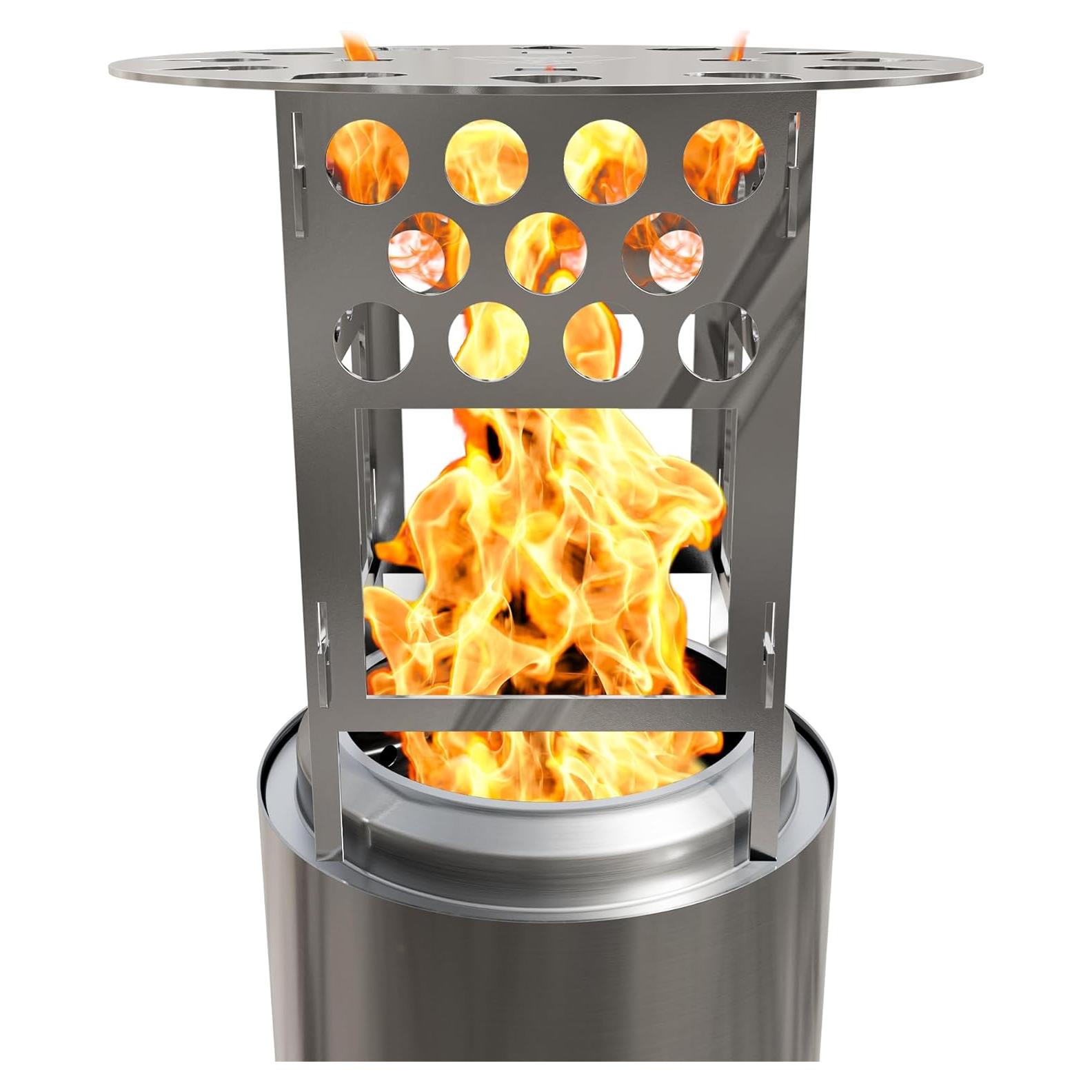 Deflector de Calor YEFU 30 cm para Fogata de Mesa XL