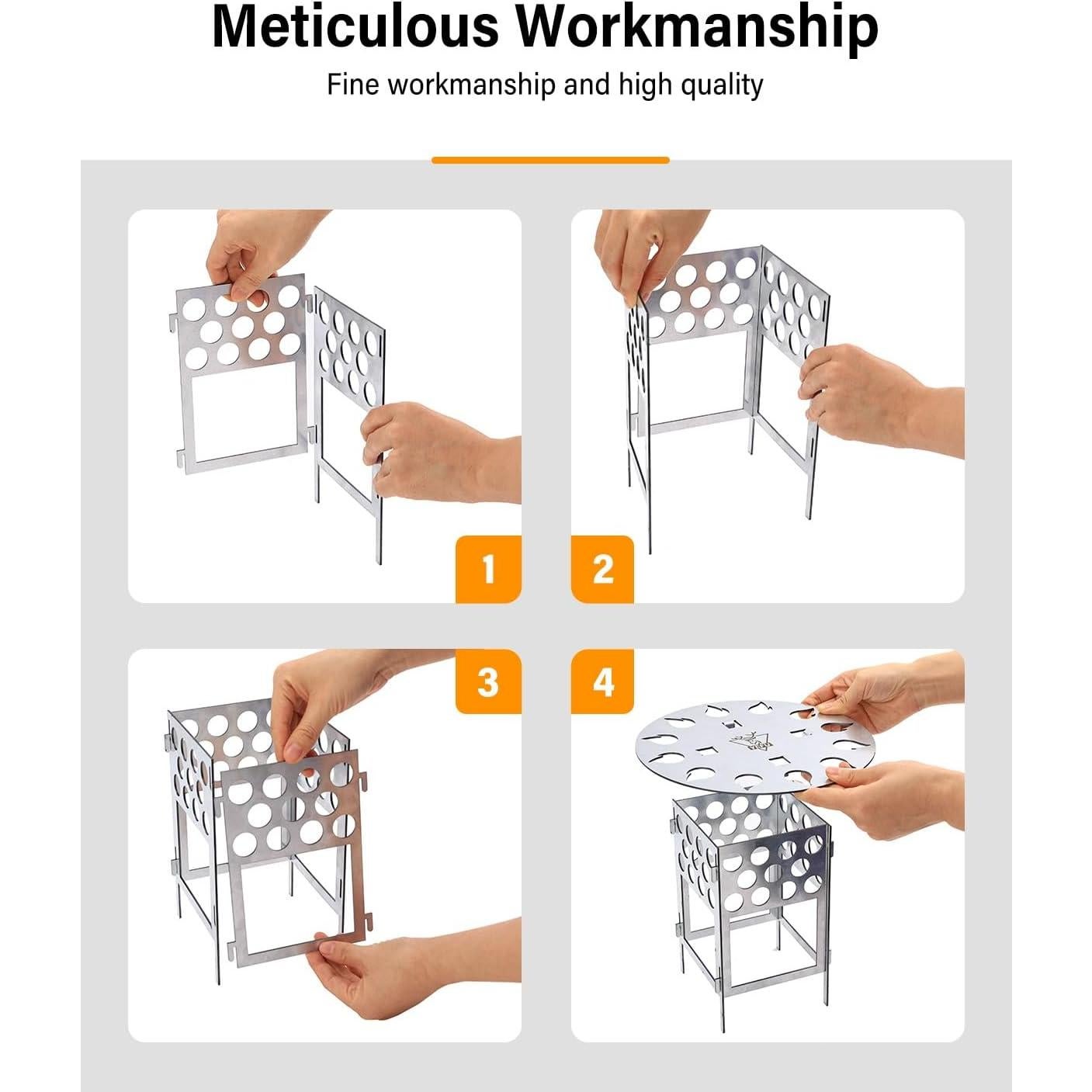 Deflector de Calor YEFU 30 cm para Fogata de Mesa XL