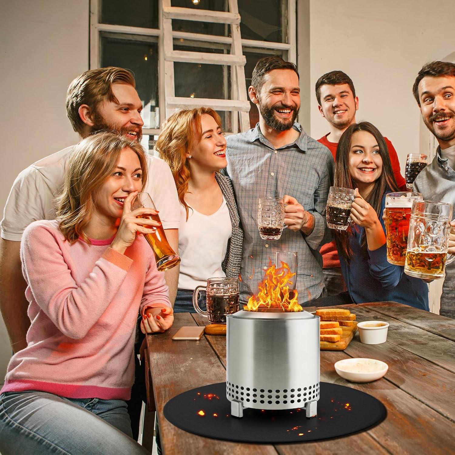 Alfombrilla Ignífuga GIESIOE 50.8 cm para Fogata Mesa XL