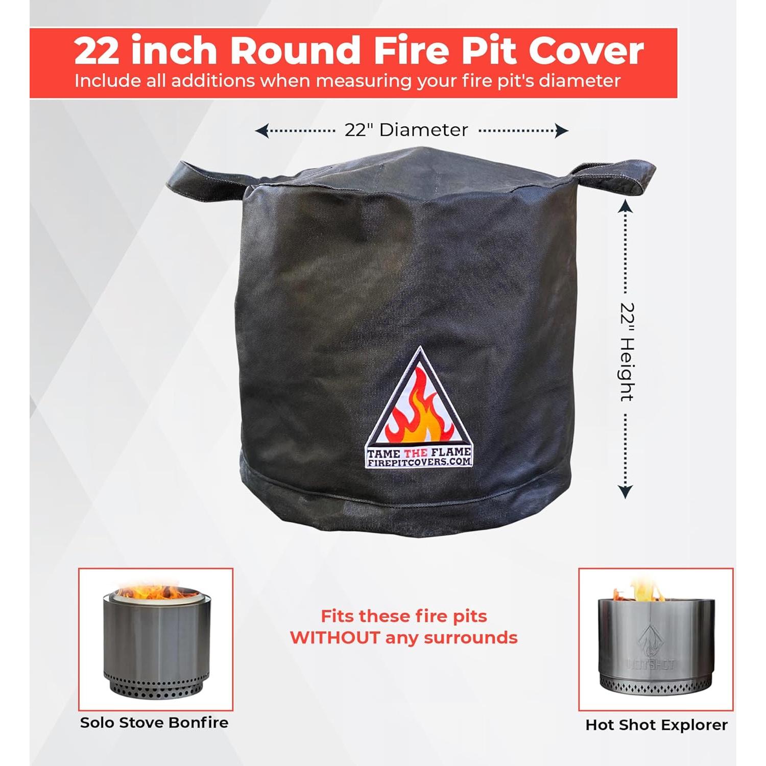 Cubierta Redonda para Fogata Domina la Llama 55.88cm Resistente al Fuego