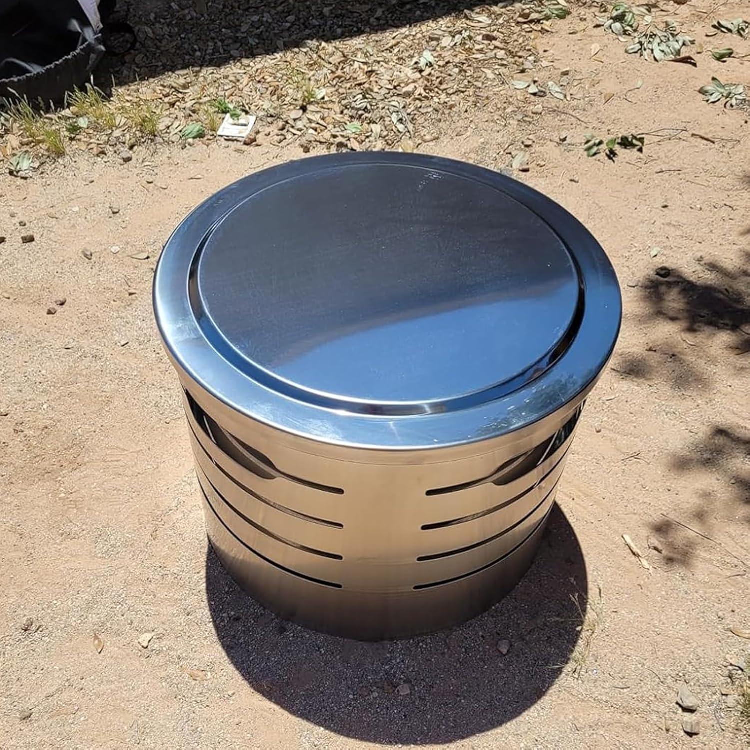 Tapa de Fogata Redonda Blackhoso para Solo Stove Bonfire 50 cm