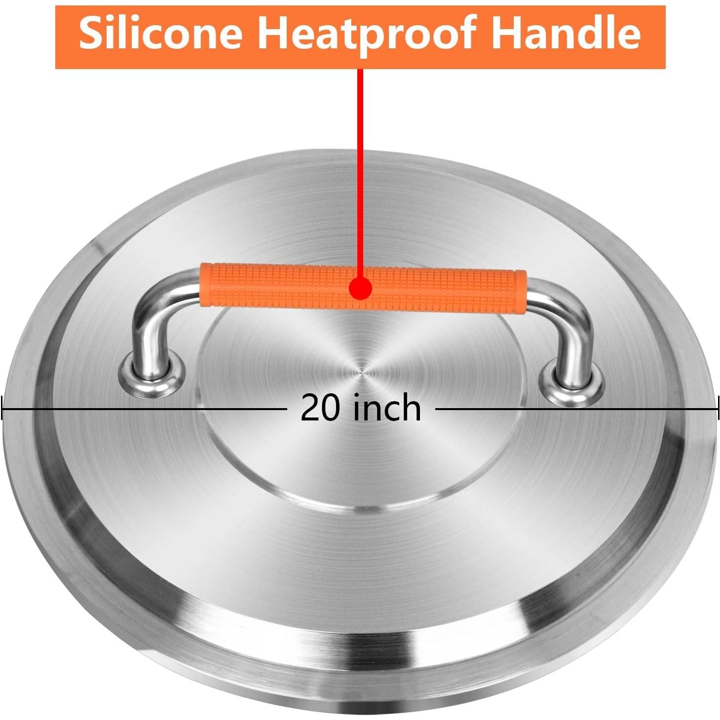 Tapa de fogata Burly Grill 20" de acero inoxidable 304