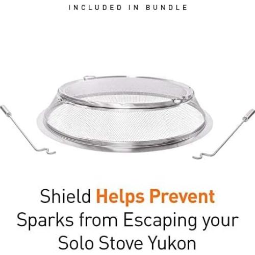 Paquete de Accesorios para Fogata Yukon Solo Stove - Escudo, Refugio, Palos y Herramientas