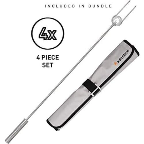 Paquete de Accesorios para Fogata Yukon Solo Stove - Escudo, Refugio, Palos y Herramientas