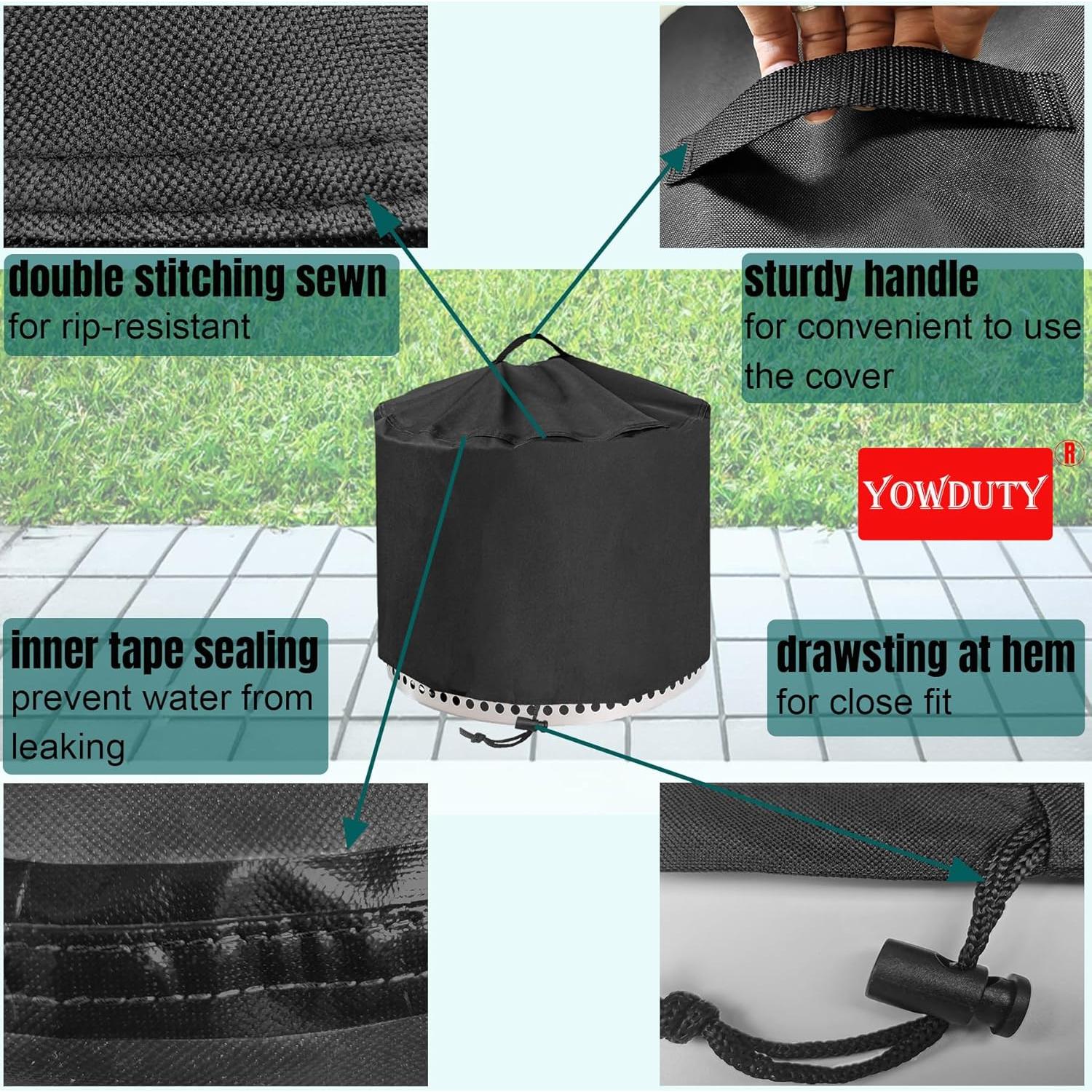 Cubierta Redonda Impermeable YOWDUTY para Fogón Yukon 71 cm