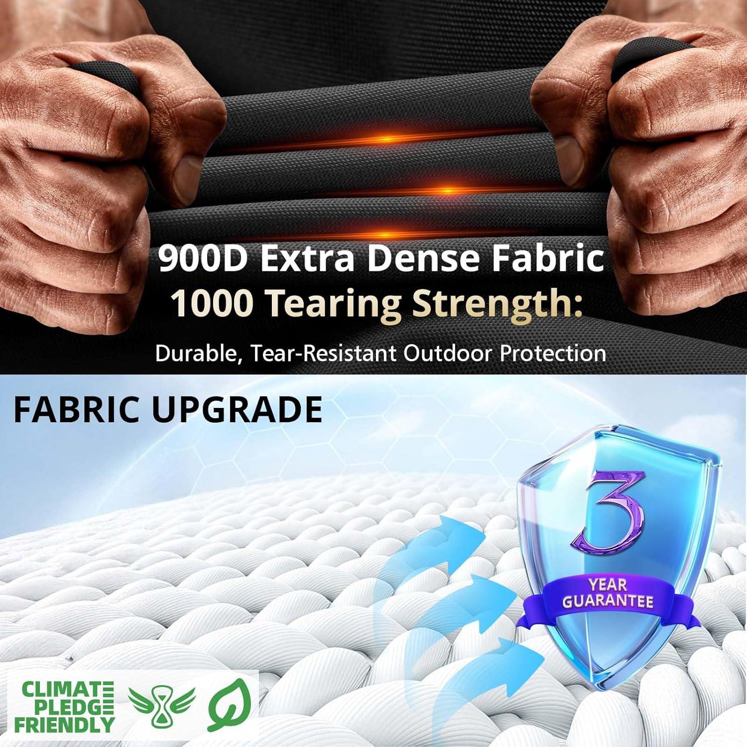 Cubierta de Fogata Redonda QH.HOME 900D Impermeable 58.4 cm