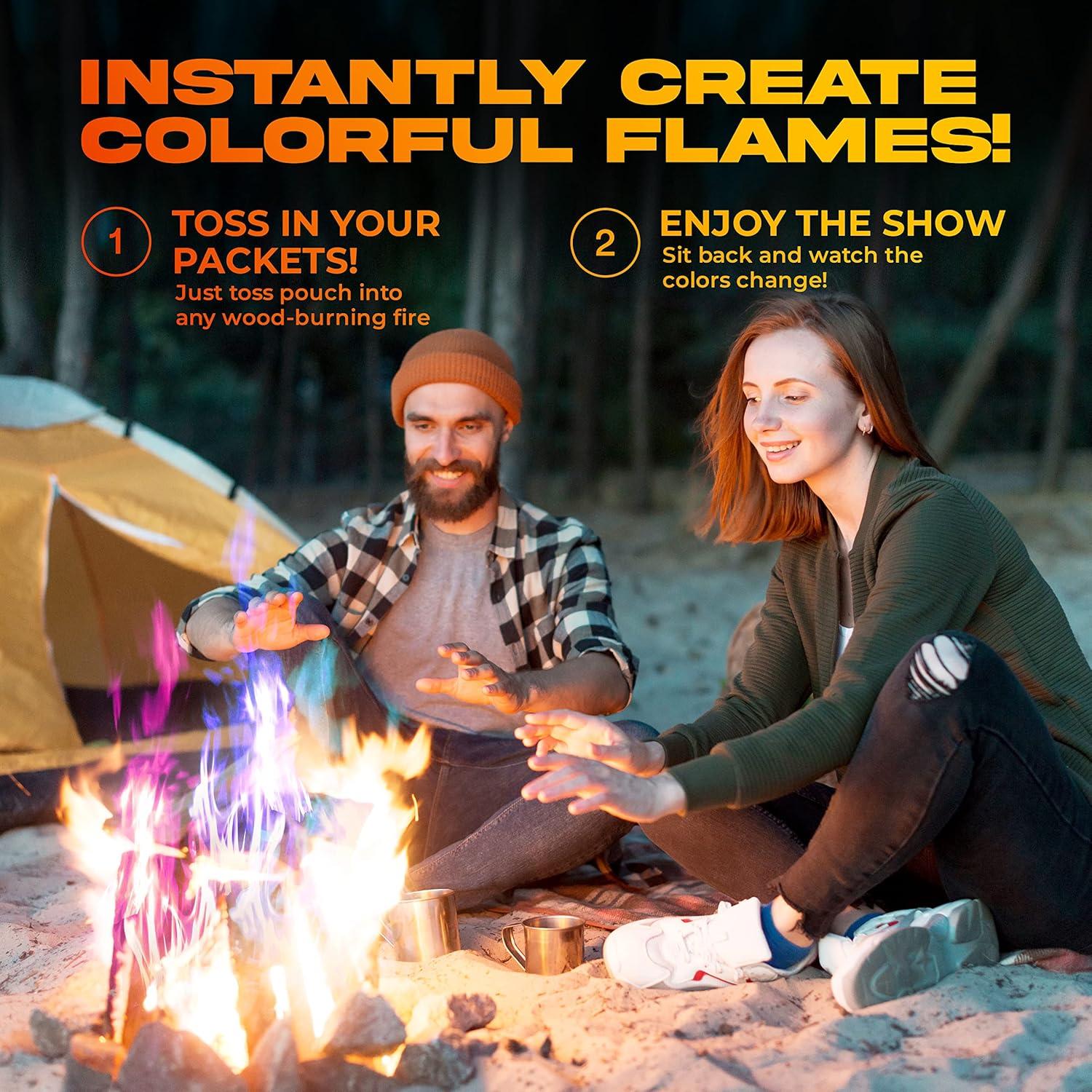 Paquete de Cambio de Color para Fogatas Party Flames - 10 Unidades