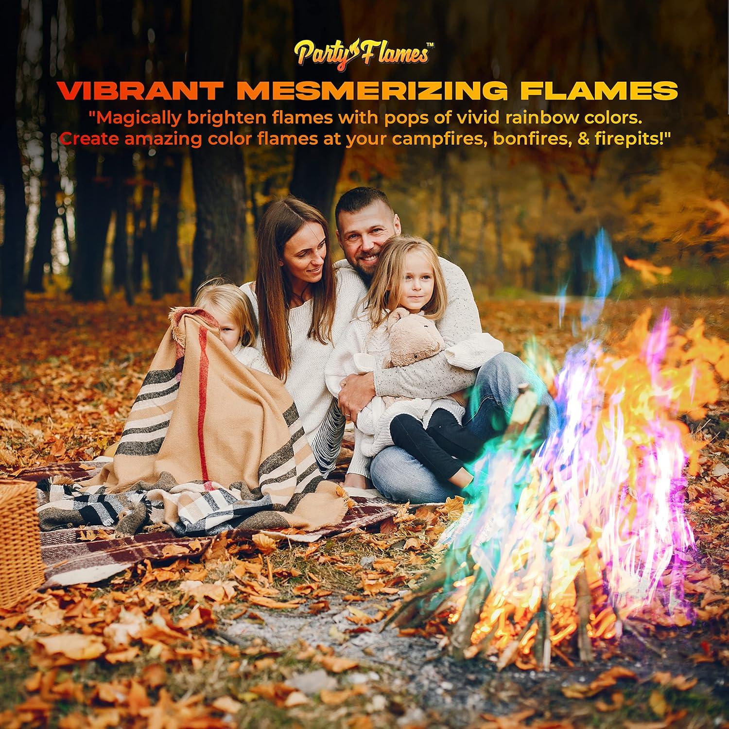 Paquete de Cambio de Color para Fogatas Party Flames - 10 Unidades