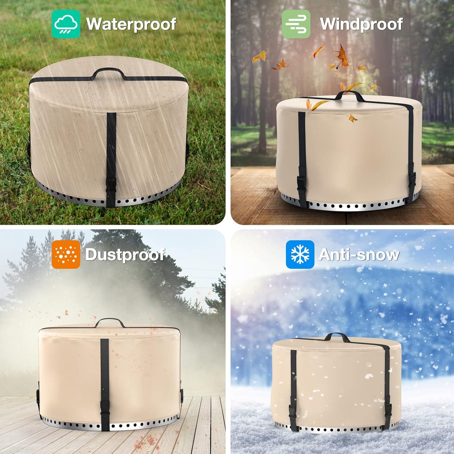 Cubierta para Fogata Stanbroil 27" Beige - Resistente al Agua