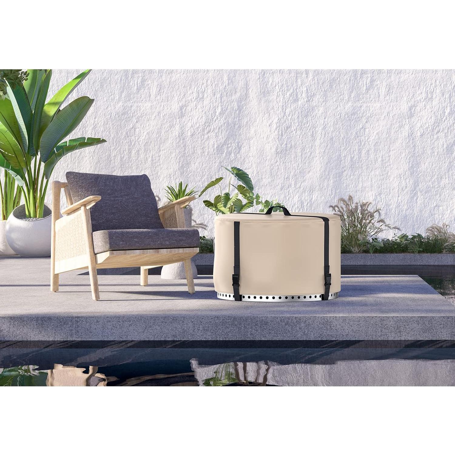 Cubierta para Fogata Stanbroil 27" Beige - Resistente al Agua