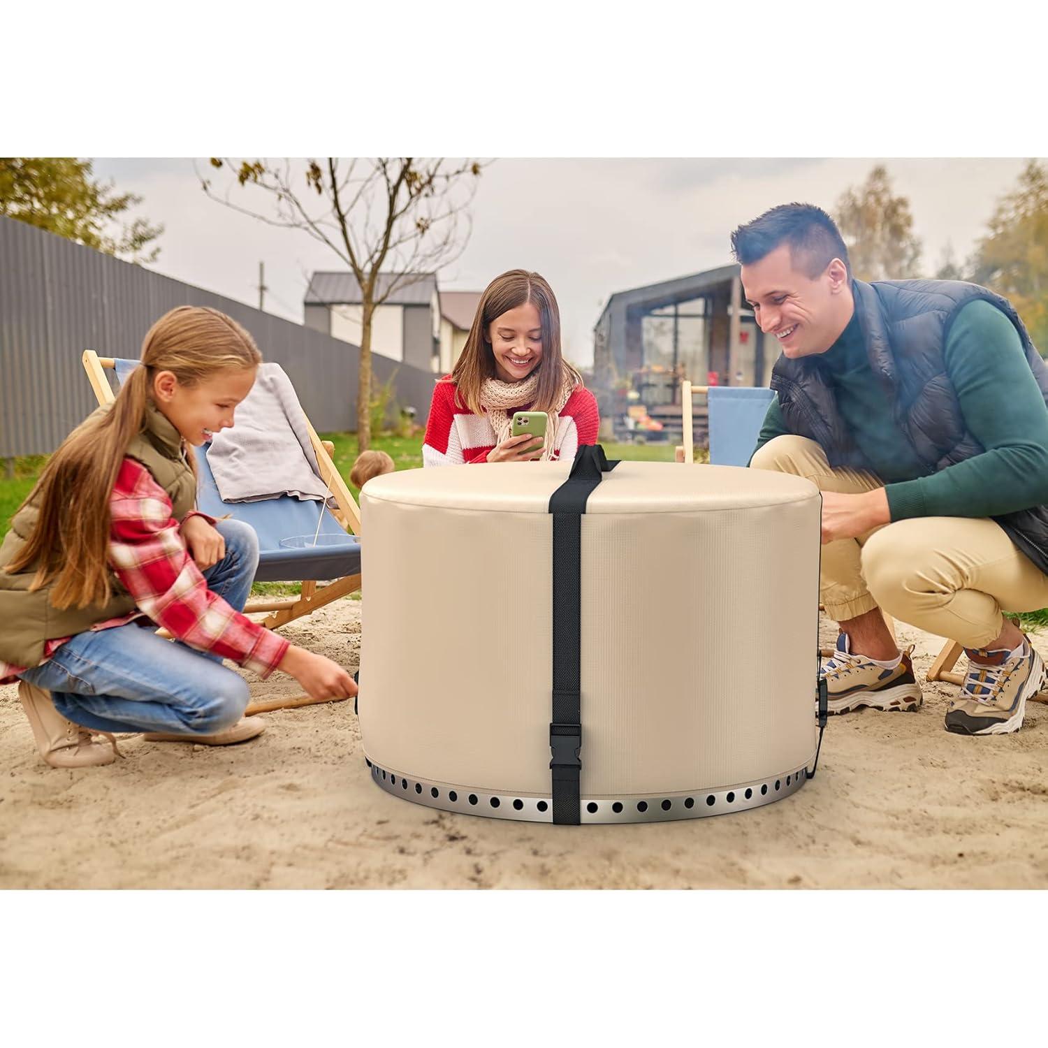 Cubierta para Fogata Stanbroil 27" Beige - Resistente al Agua