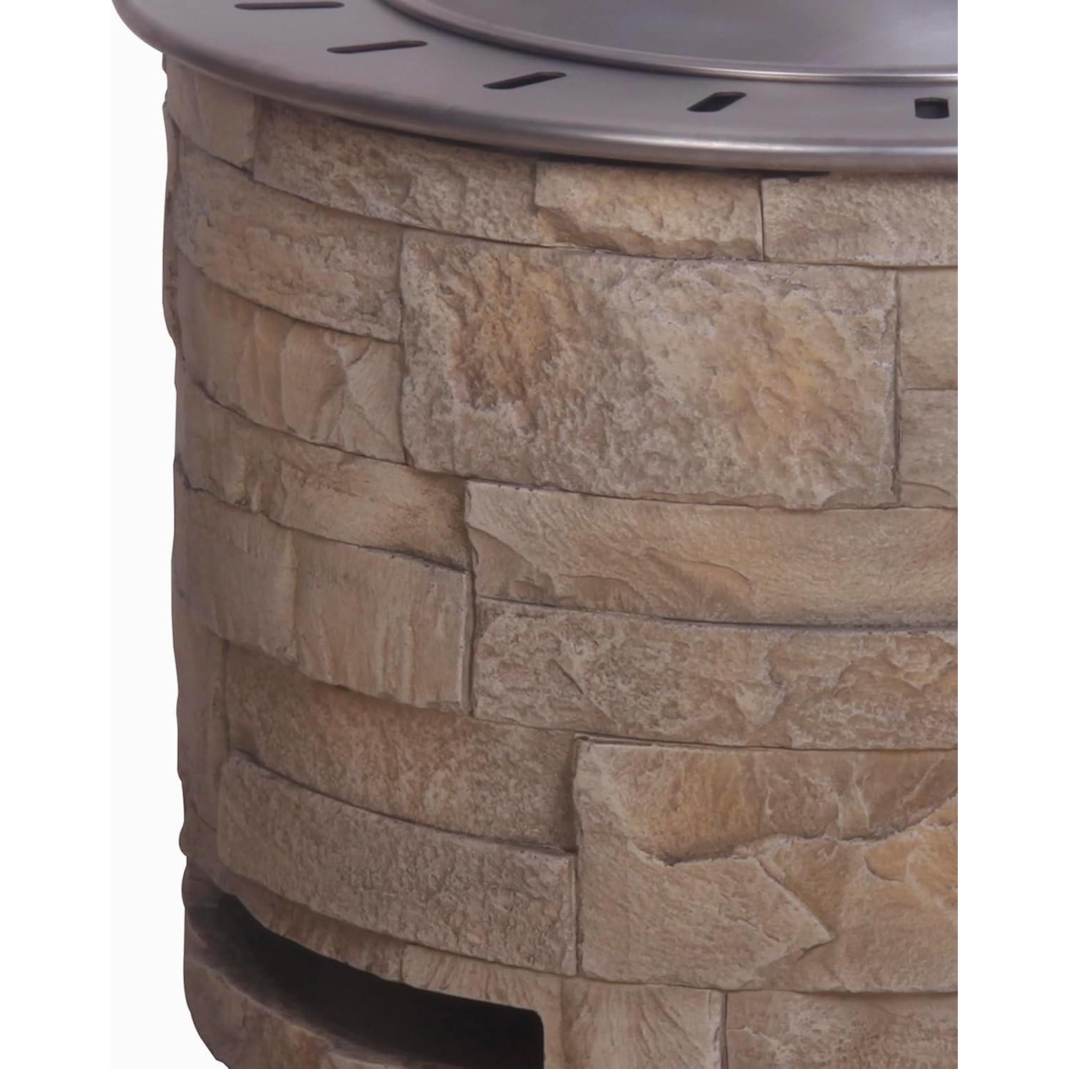 Hoguera Sin Humo Afterglow 52 cm Acero Inoxidable Portátil