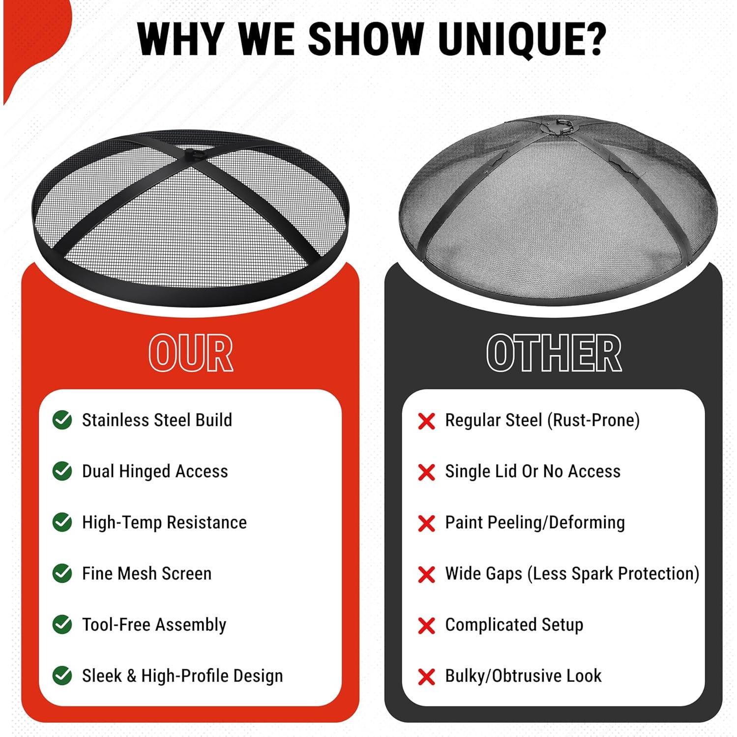 Pantalla de Fogata FEBTECH para Solo Stove Bonfire 47 cm