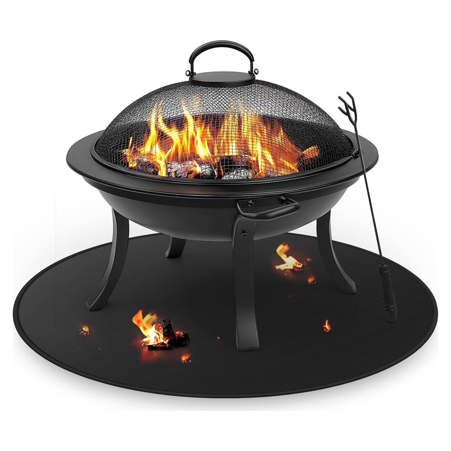 Mat Ignífugo Redondo 121.92 cm FIREWESS para BBQ