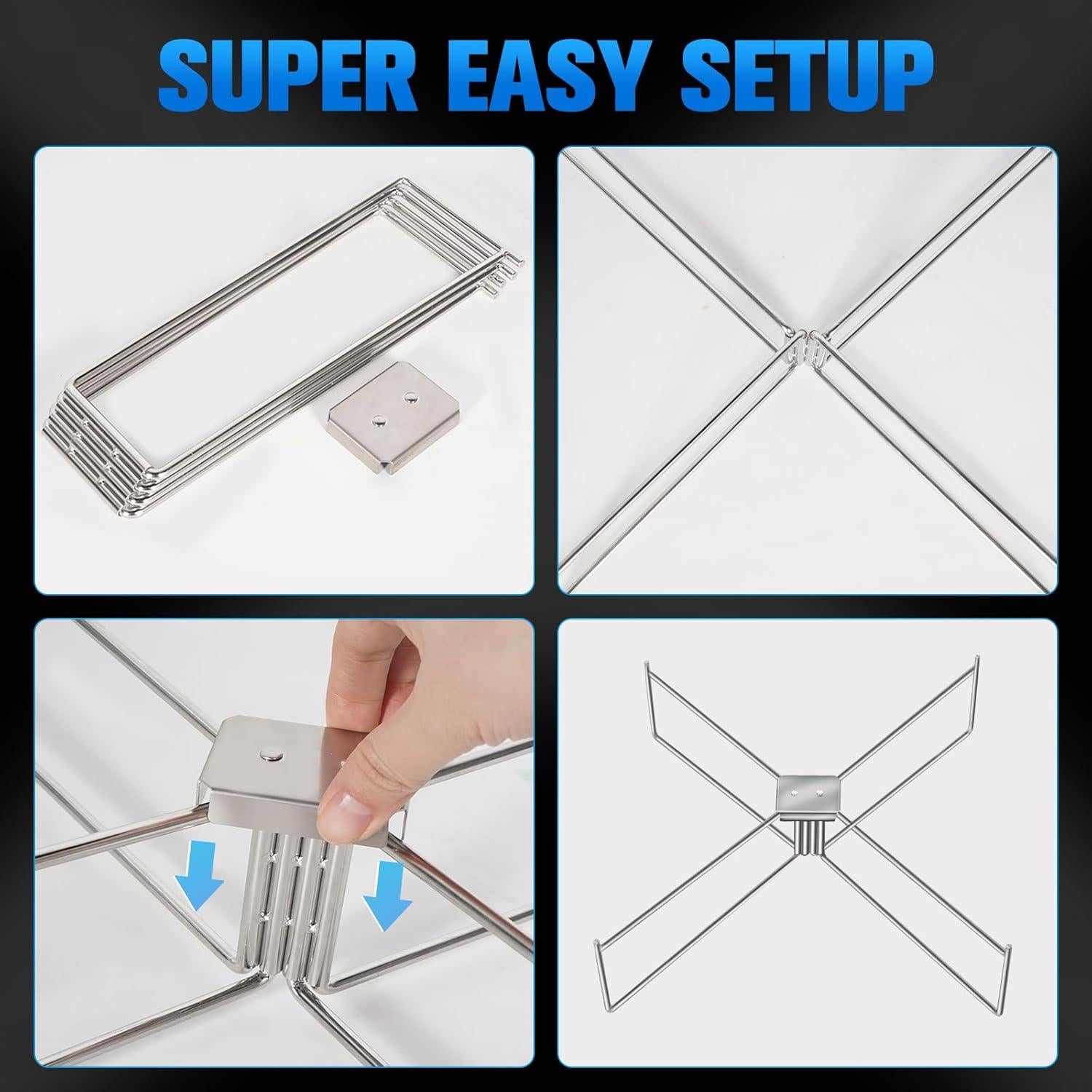 Soporte para Fogata Lineslife de Acero Inoxidable 52 cm