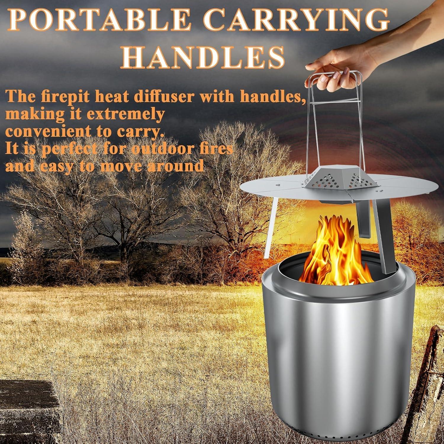 Deflector de Calor BQMAX para Solo Stove Bonfire 49.5 cm