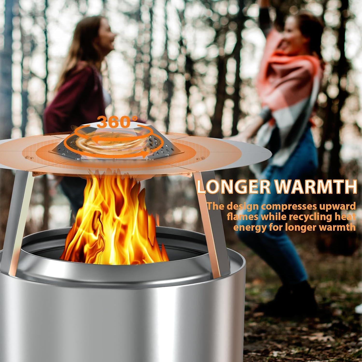 Deflector de Calor BQMAX para Solo Stove Bonfire 49.5 cm