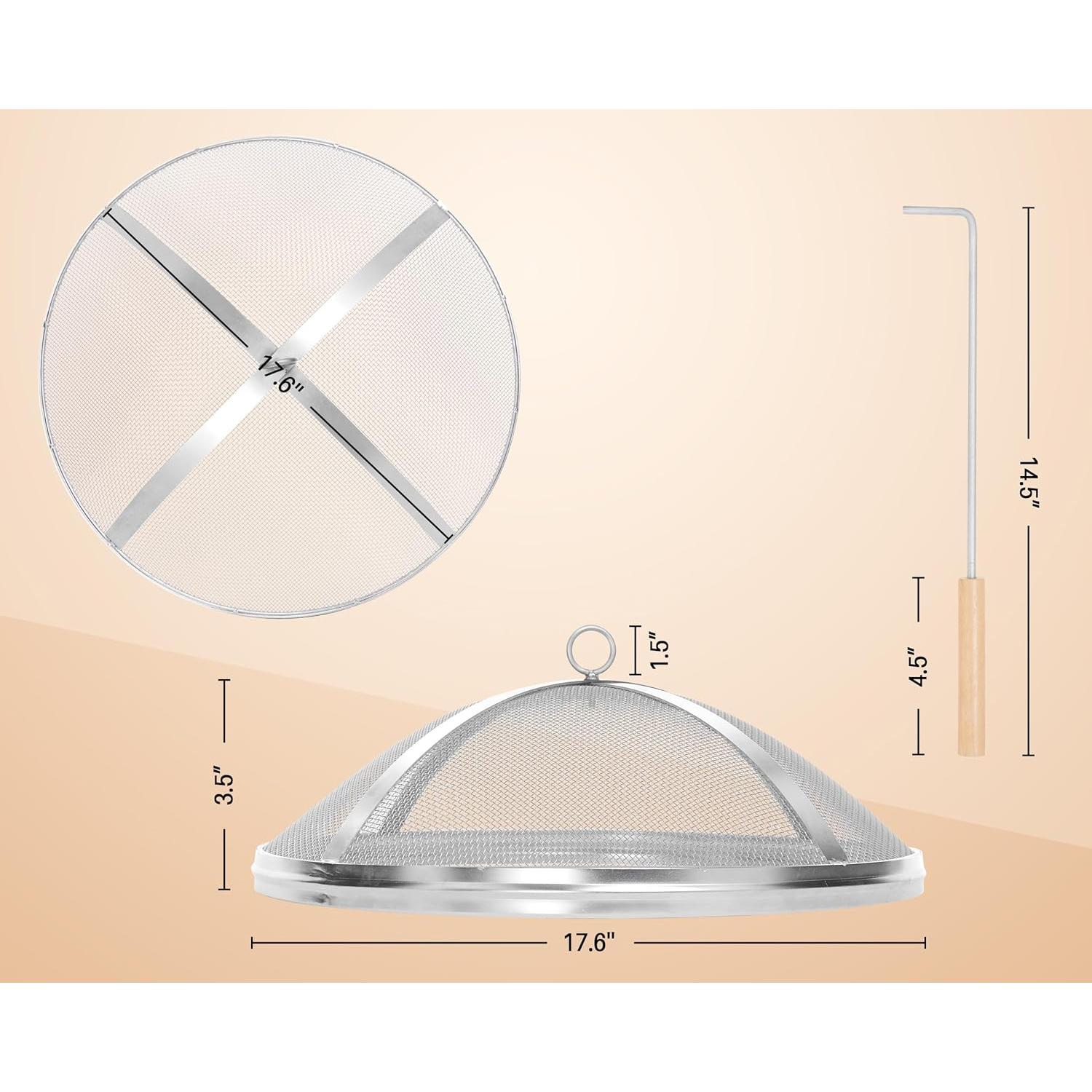 Cubierta de Chispas COSPARX para Fogata Bonfire Acero Inoxidable