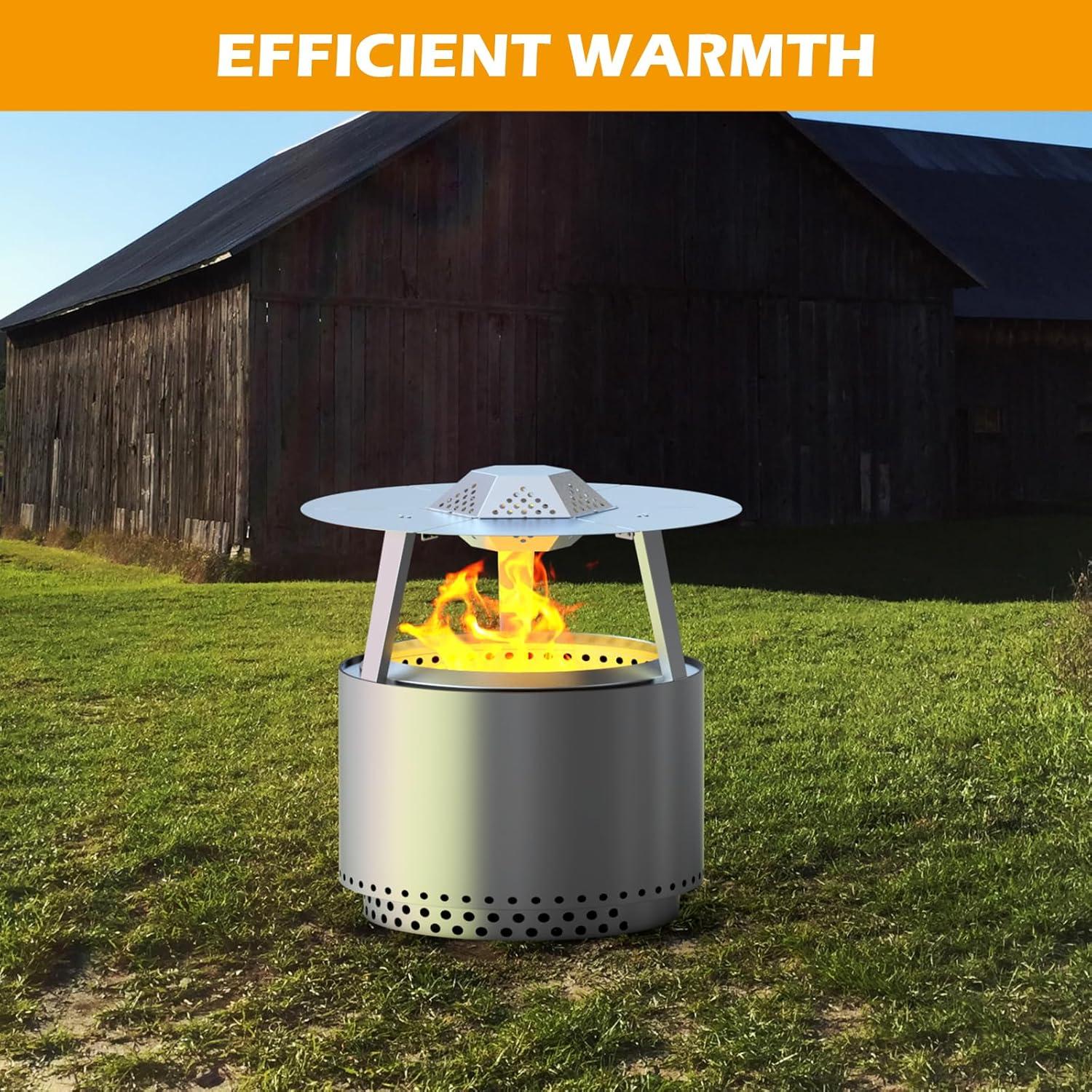 Deflector de Calor BBQ-PLUS para Fogata Solo Stove 19"