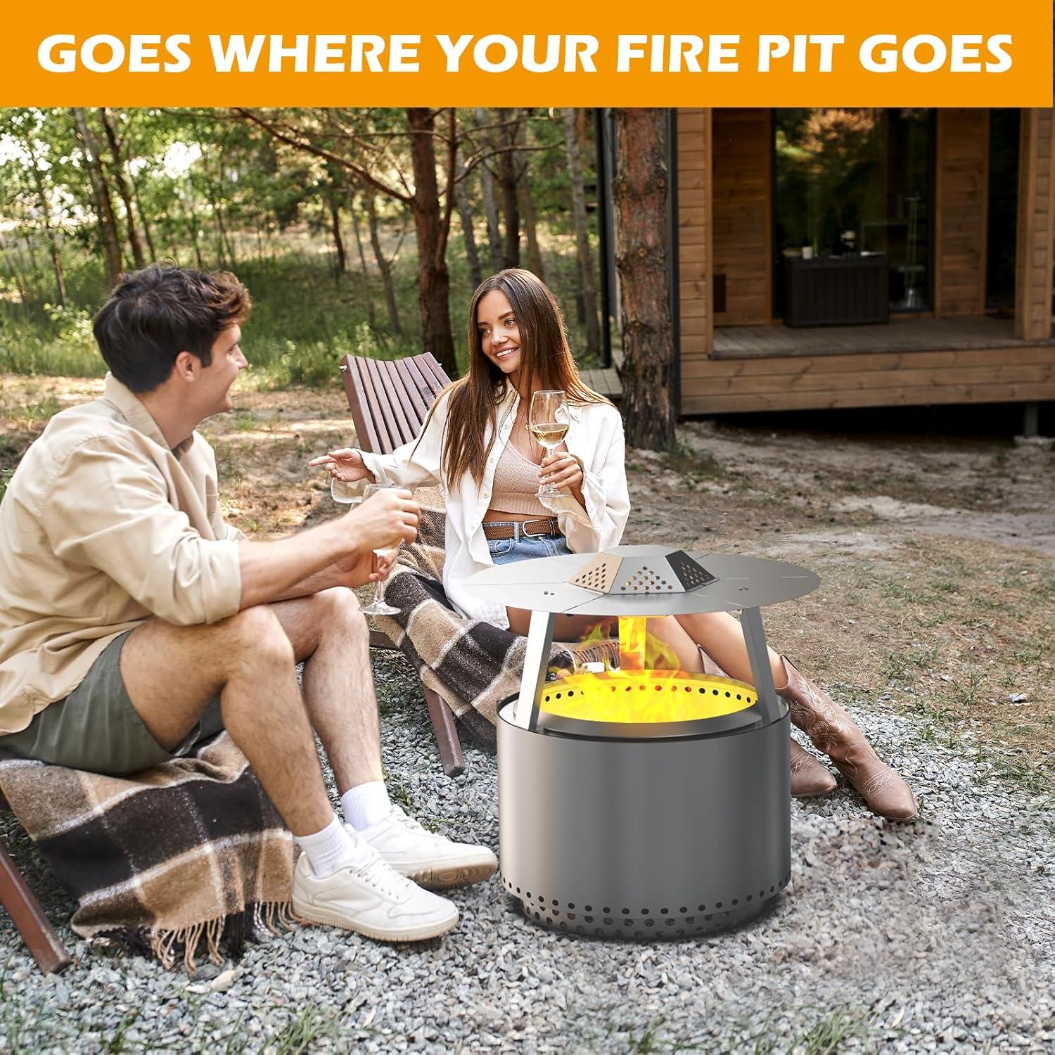 Deflector de Calor BBQ-PLUS para Fogata Solo Stove 19"