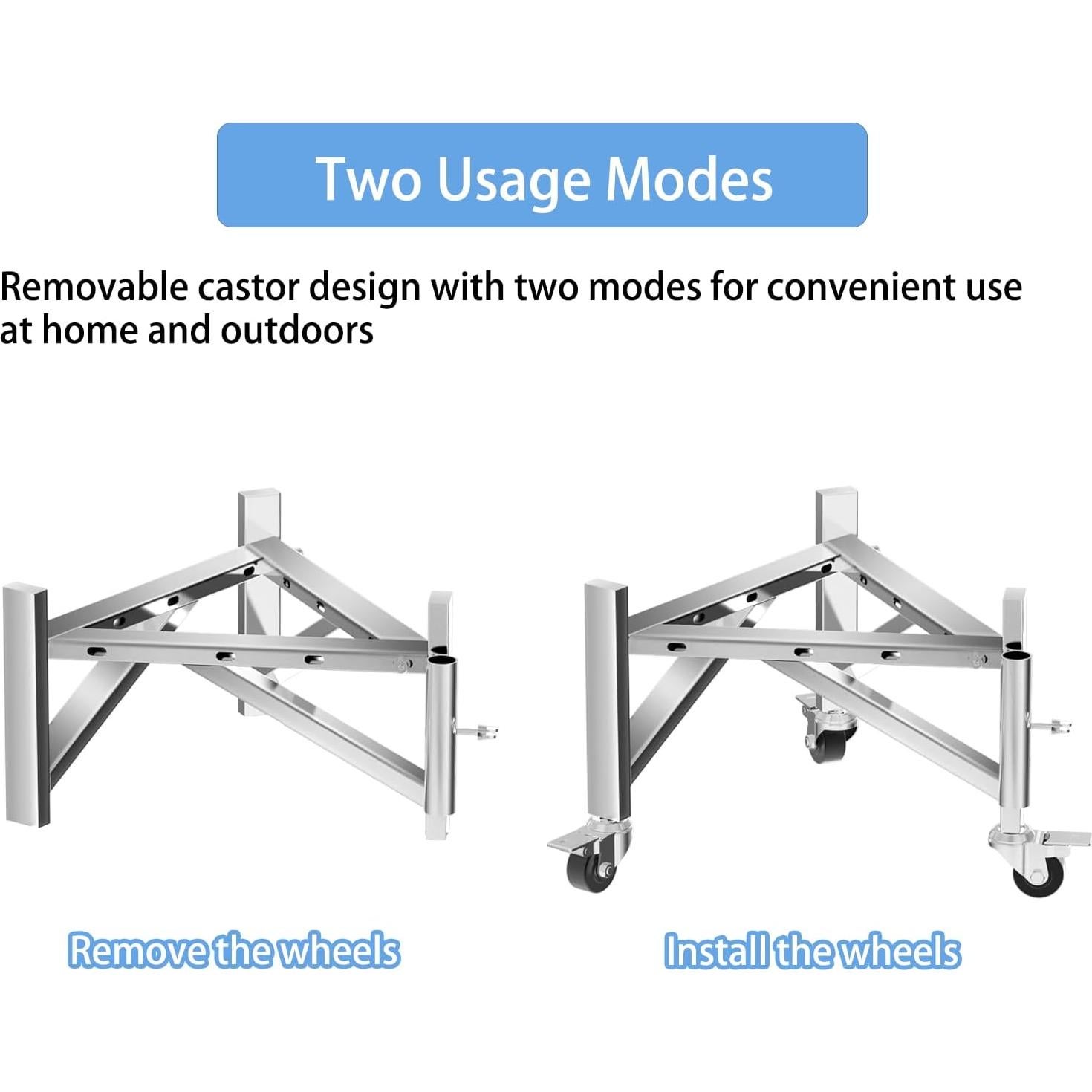 Soporte para Fogata Universal Acero Inoxidable 15-27"