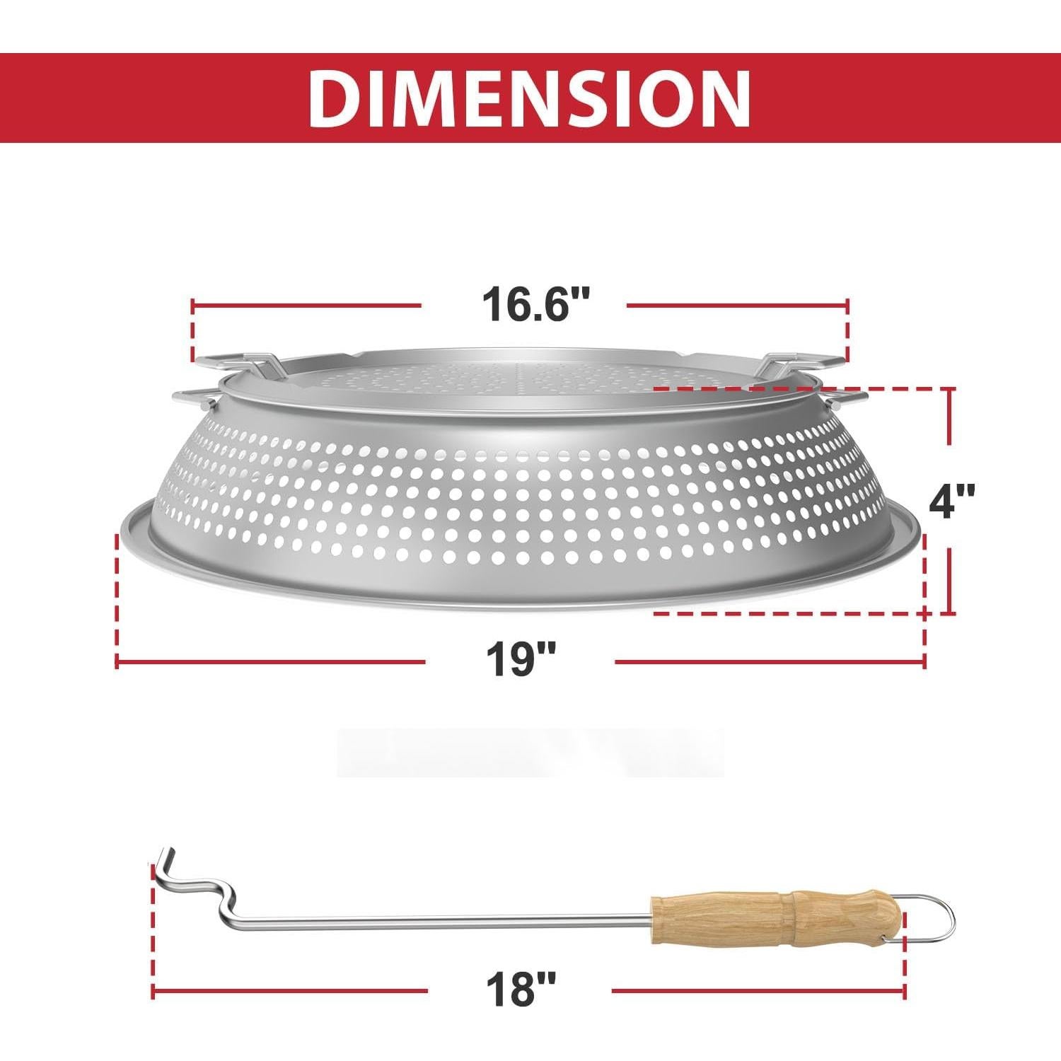 Escudo de Chispa GLOWYE para Fogata Solo Stove Bonfire 49.5 cm