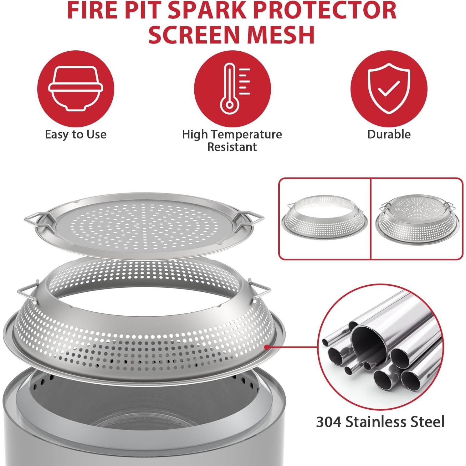 Escudo de Chispa GLOWYE para Fogata Solo Stove Bonfire 49.5 cm