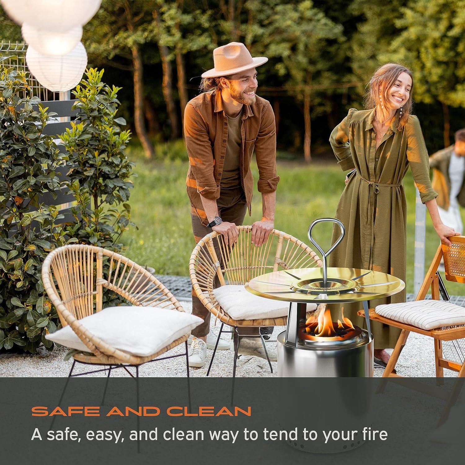 Mango de Acero Inoxidable Hickory Summit para Deflector Solo Stove