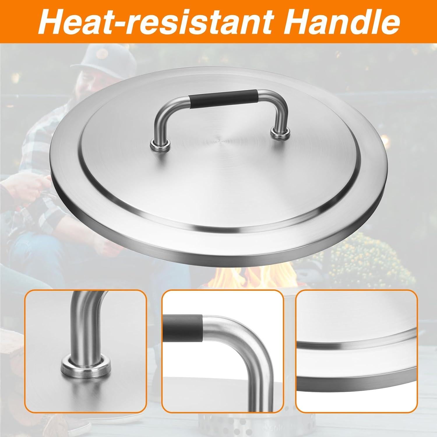 Tapa de Fogata AOREWTGGH 49.5 cm para Solo Stove Bonfire