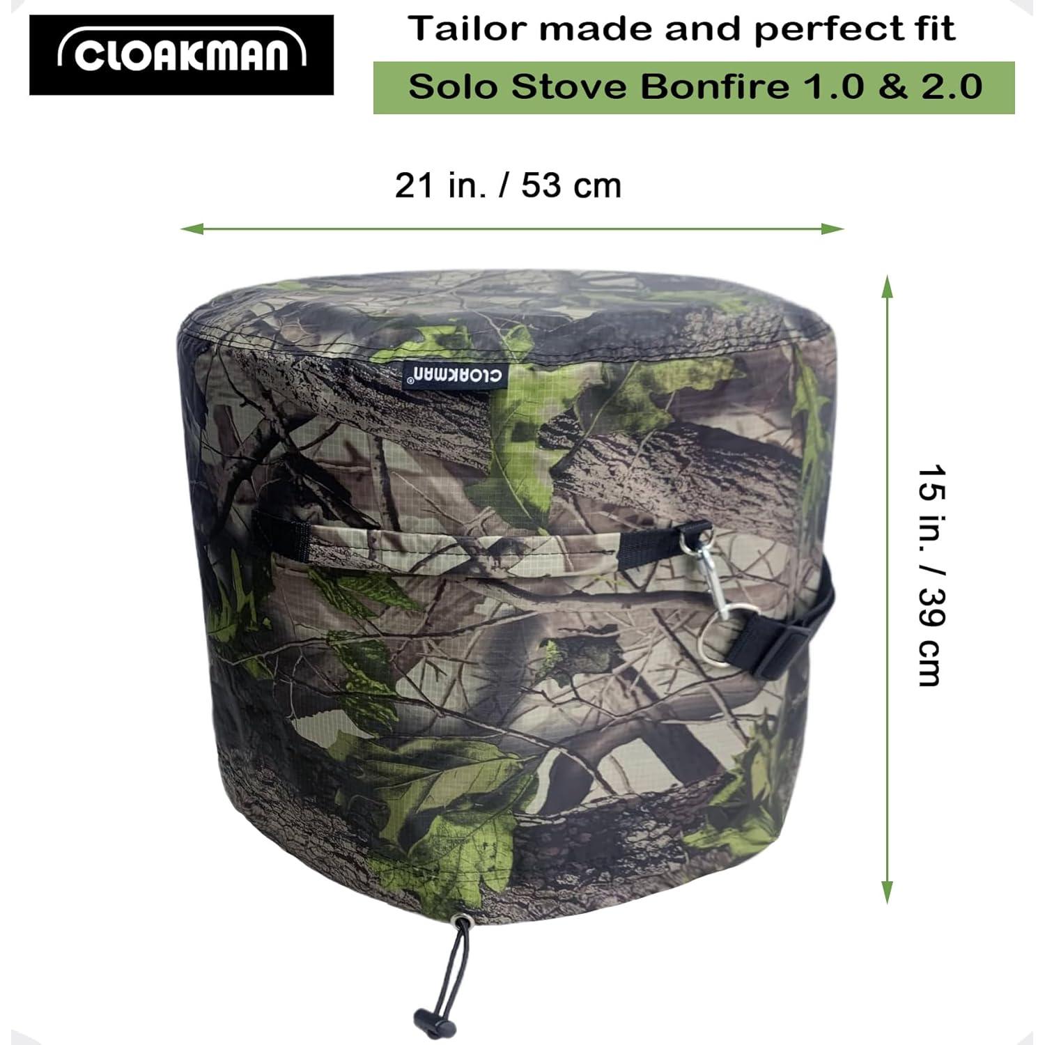 Cubierta para Fogata Cloakman 53.34 cm Impermeable Patrón Hoja
