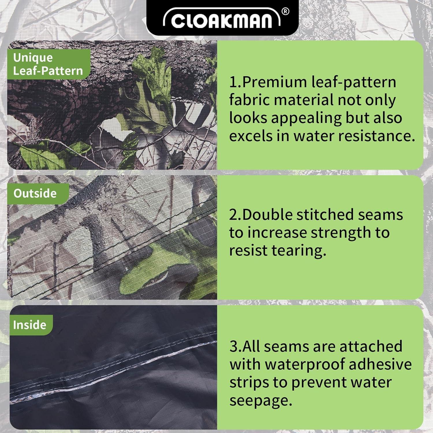 Cubierta para Fogata Cloakman 53.34 cm Impermeable Patrón Hoja