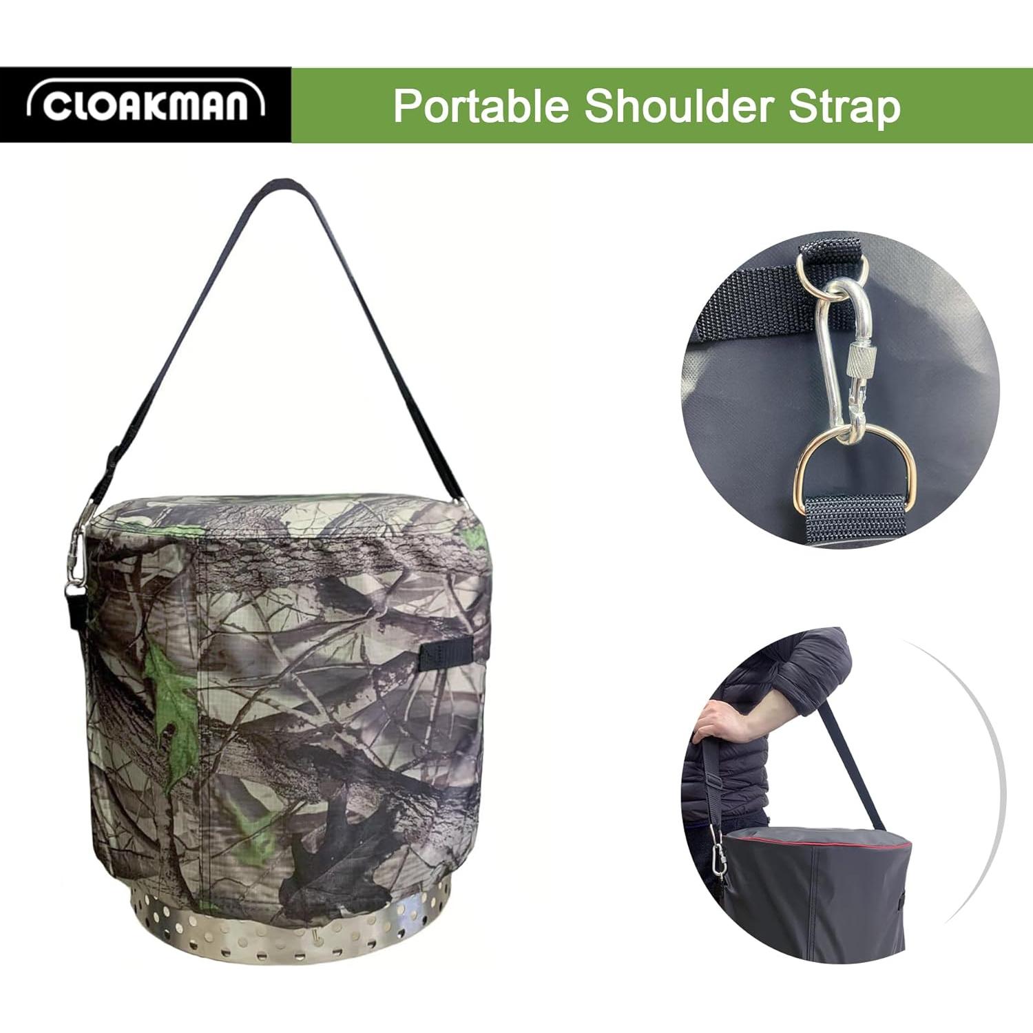 Cubierta para Fogata Cloakman 53.34 cm Impermeable Patrón Hoja