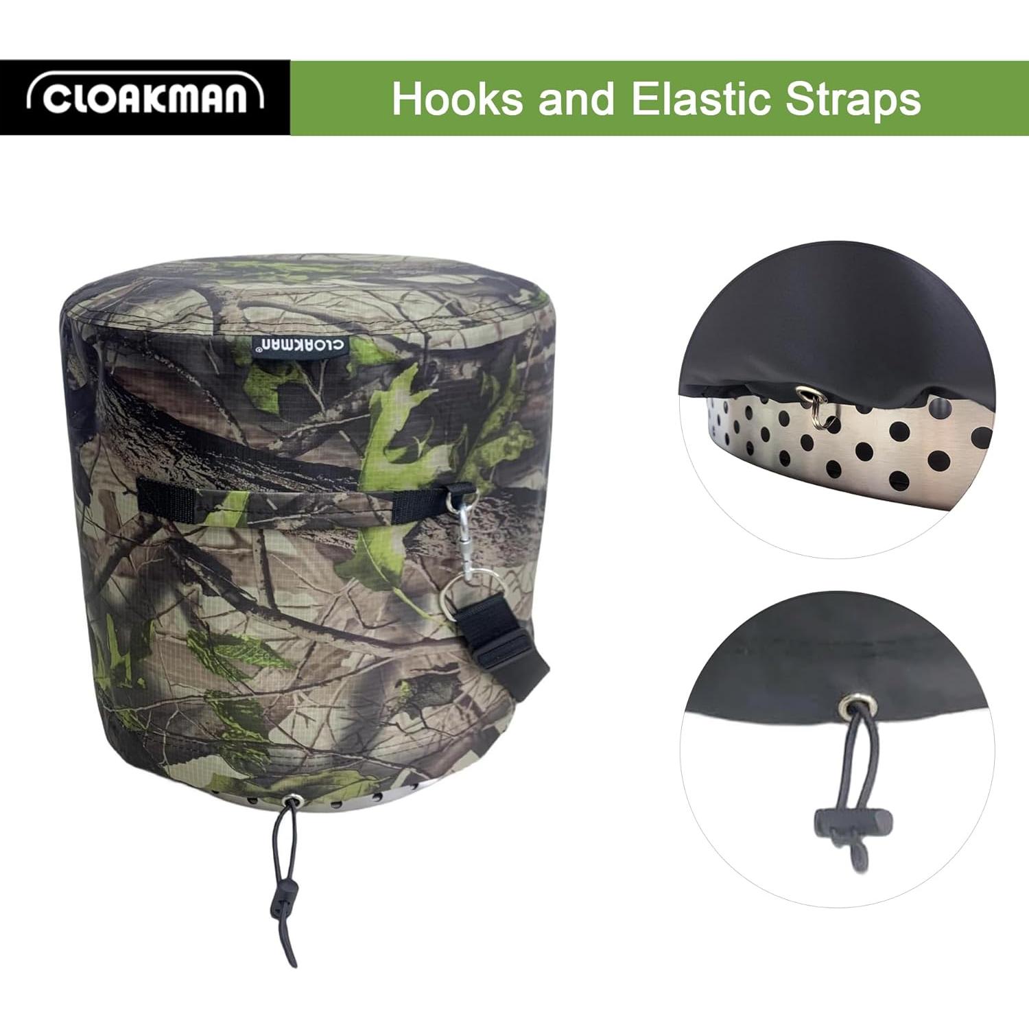 Cubierta para Fogata Cloakman 53.34 cm Impermeable Patrón Hoja