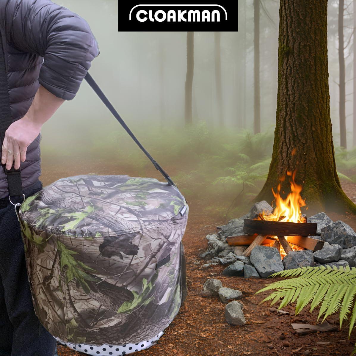 Cubierta para Fogata Cloakman 53.34 cm Impermeable Patrón Hoja