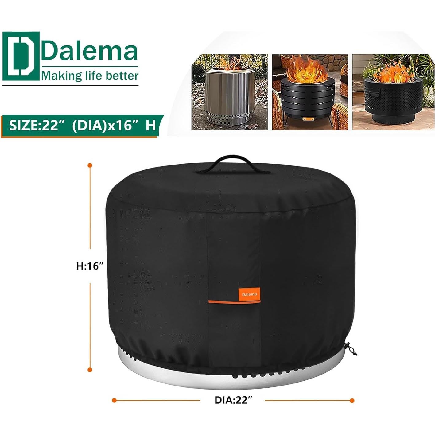 Cubierta para Fogata Dalema 56 cm Impermeable Negra