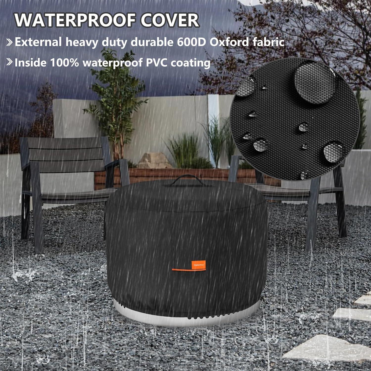 Cubierta para Fogata Dalema 56 cm Impermeable Negra