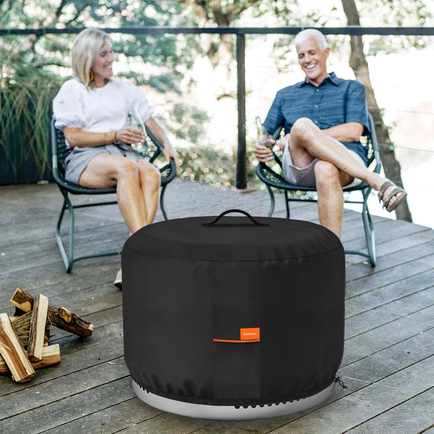 Cubierta para Fogata Dalema 56 cm Impermeable Negra